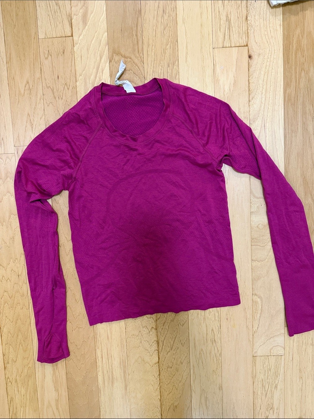 lululemon athletica Long Sleeve Crew Top - Fuchsia